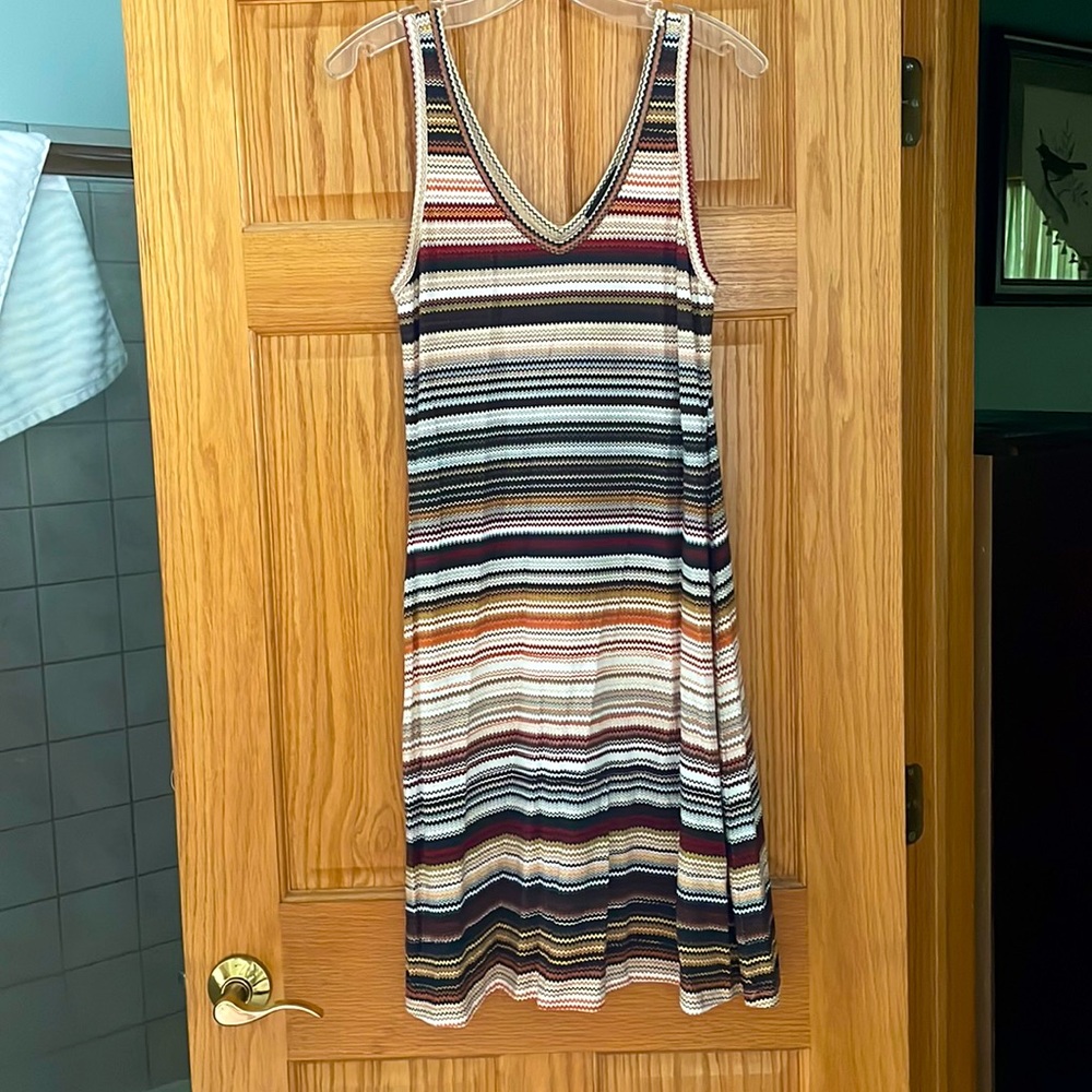 Karen Kane stripped sun dress.